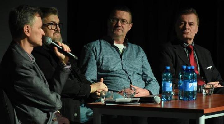 Twórcy filmu "Lot do wolności" na spotkaniu Miejskim Ośrodku Kultury w Świdniku (fot. swidnik.pl)
