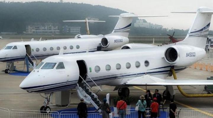 Samoloty Gulfstream prezentowane na pokazach Air Show China 2012
