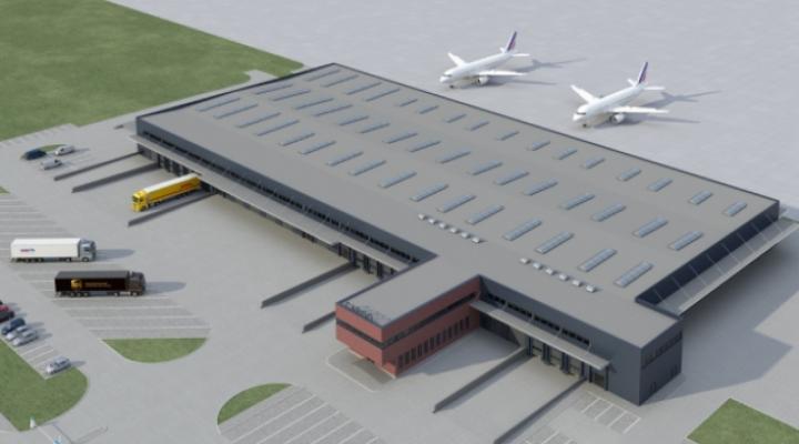 Wizualizacja nowego terminala cargo (fot. Port Lotniczy Katowice)