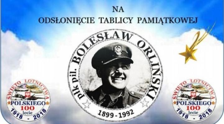 Odsłonięcie tablicy pamiątkowej poświęconej płk pil. Bolesławowi Orlińskiemu (fot. wksl.waw.pl)