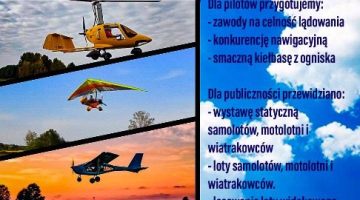 Zlot Mikrolotów Rogóżno 2022 (fot. Lotnicze Stowarzyszenie Ziemi Łańcuckiej w Rogóżnie)