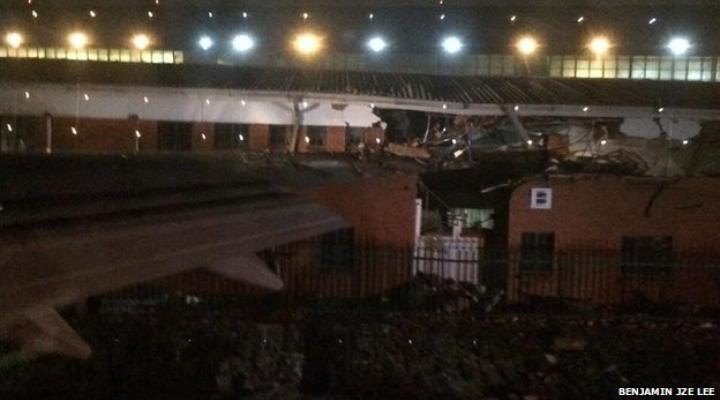 Samolot linii British Airways zawadził przed startem o budynek na lotnisku w Johannesburgu w RPA 
