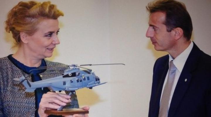 Prezydent Łodzi Hanna Zdanowska spotkała się w Marsylii we Francji z zarządem koncernu Airbus Helicopters (Fot. UMŁ)