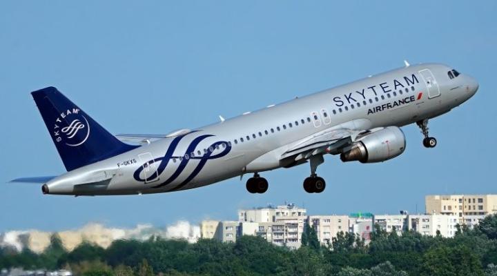 A320 linii Air France startujący z EPWA, fot. pansa.pl