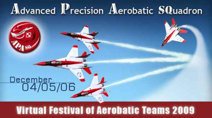 APA Squadron - plakat Virtual Festival of Aerobatic Teams 2009