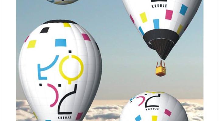 Balon promocyjny z logo Miasta Łodzi