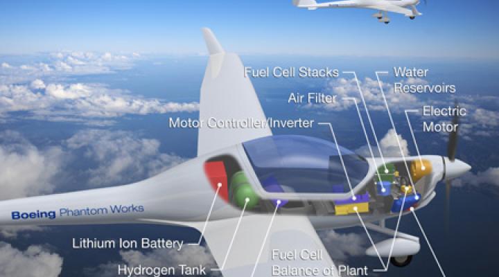 Samolot zasilany ogniwami paliwowymi