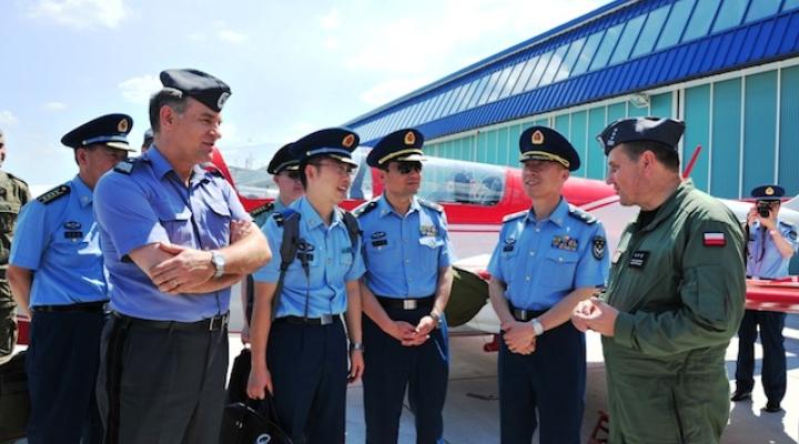 Wizyta chińskich lotników w Dęblinie