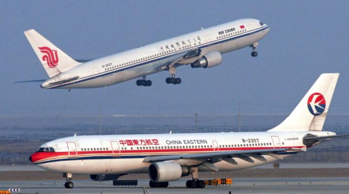 Samoloty pasażerskie należące do chińskich przewoźników