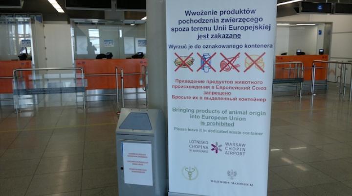 Lotnisko Chopina włącza się do akcji informacyjnej o ASF