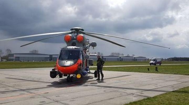 W-3WARM Anakonda na lotnisku w Darłowie (fot. blmw.wp.mil.pl)