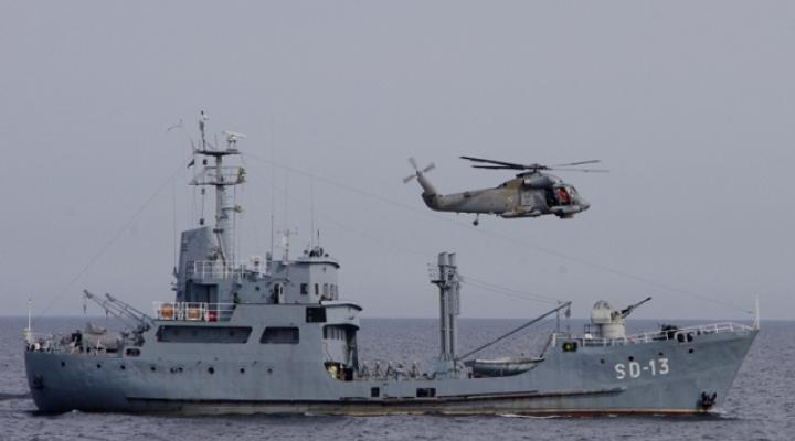 OGZ – współpraca okrętów i lotnictwa Marynarki Wojennej, fot. BLMW