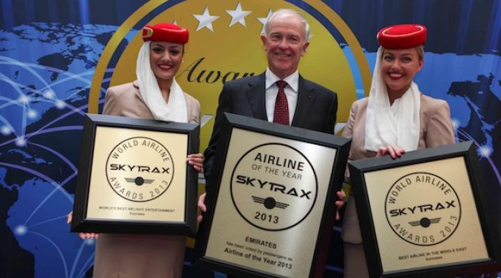 Emirates z nagrodą „Najlepsza Linia Lotnicza”
