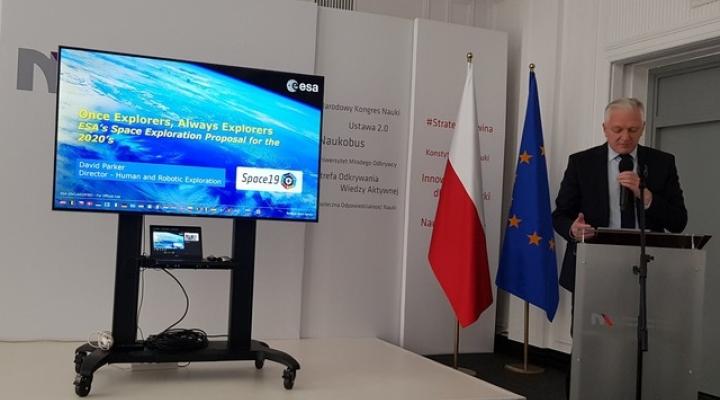 Jarosław Gowin, Minister Nauki i Szkolnictwa Wyższego - warsztaty dot. programu E3P (fot. Katarzyna Zawada/Twitter)