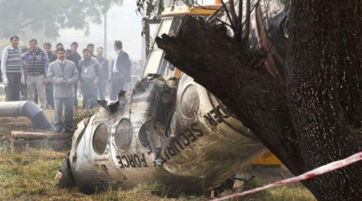 Katastrofa samolotu koło Delhi (fot. bbc.com)