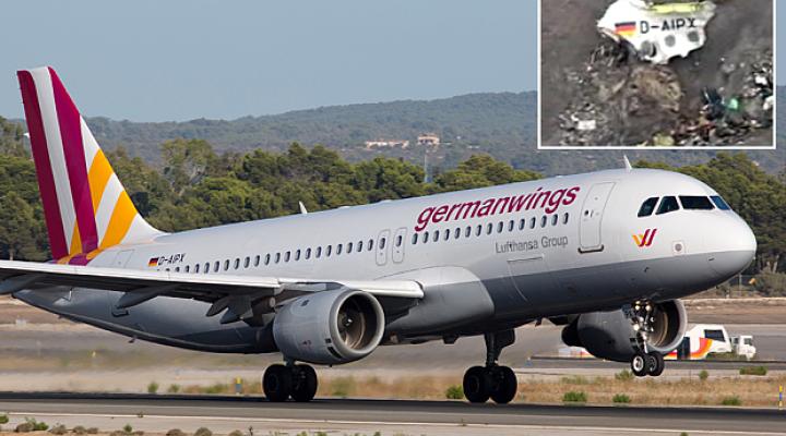 A320 Germanwings, który rozbił się w Alpach