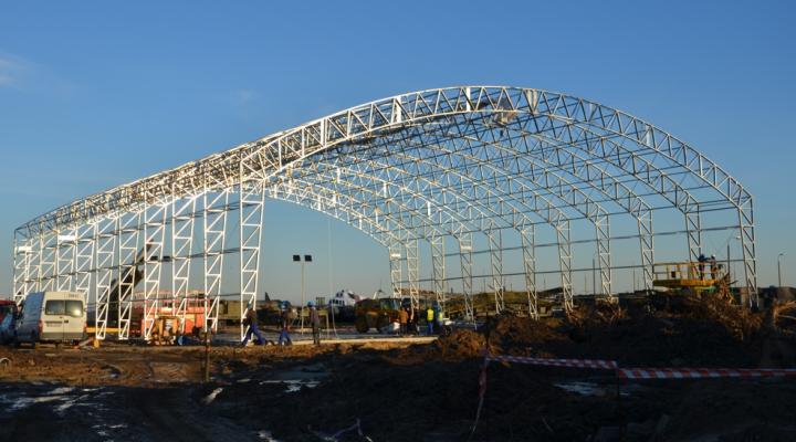 Muzeum Siły Powietrznych: Hangar w budowie (13.01.2014)