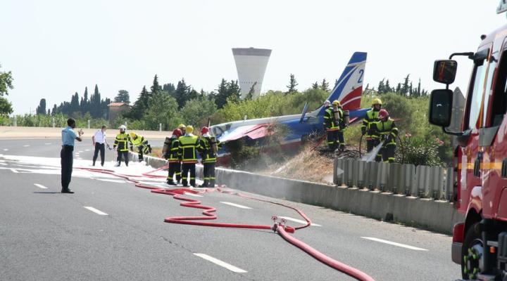 Wypadek samolotu Patrouille de France, fot. lindependant.fr