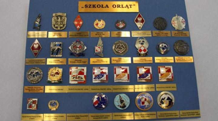 Kolekcja odznak i oznak dotycząca „Szkoły Orląt” (fot. muzeumsp.pl)
