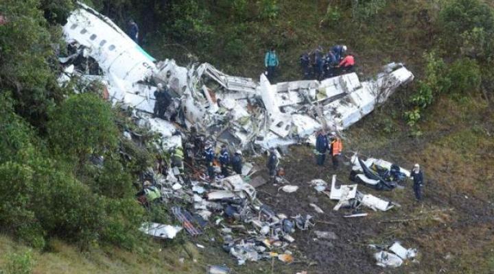 Miejsce katastrofy samolotu RJ-85 Lamia Bolivia