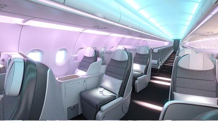 Kabina Airspace dla samolotów A330neo i A320 (fot. Airbus)