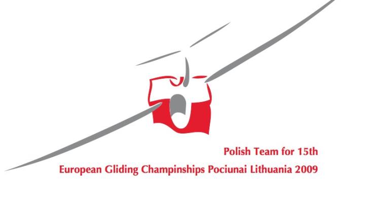 Logo Polskiej Reprezentacji na 15. Szybowcowe Mistrzostwa Europy Pociunai - Litwa, www.egc2009.szybowce.pl