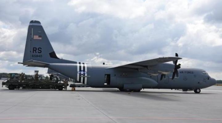 C-130 J z 37. eskadry lotniczej w Ramstein (fot. Luiza Wawrzyniak-Kozera)