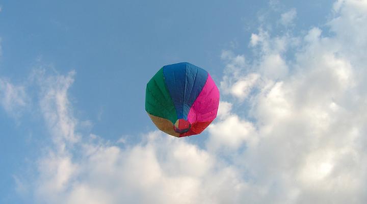 model balonu na ogrzane powietrze