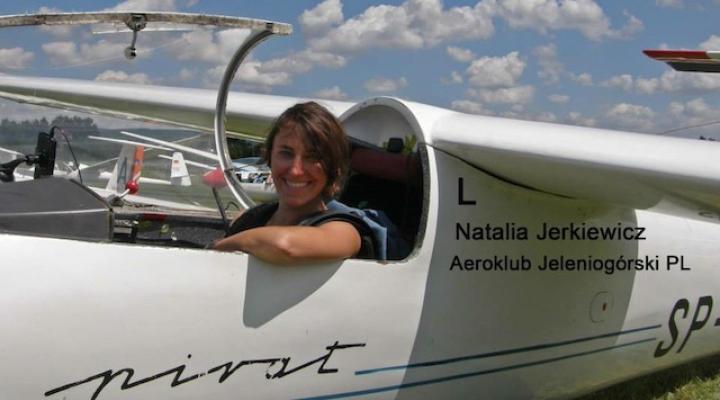 Natalia Jerkiewicz (Aeroklub Jeleniogórski/ SZD-30 Pirat) podczas Puchar Safari 2013, Czechy