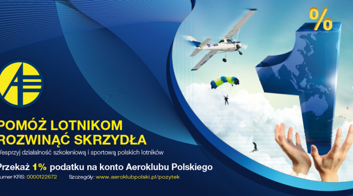 Aeroklub Polski: podsumowanie akcji 1% za 2018 rok!