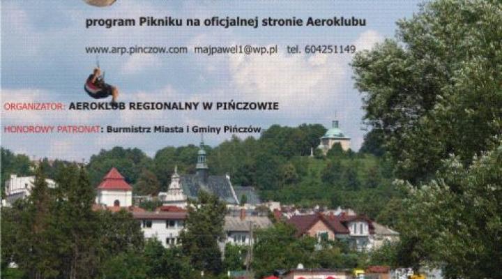 I Pińczowski Piknik Paralotniowy, plakat