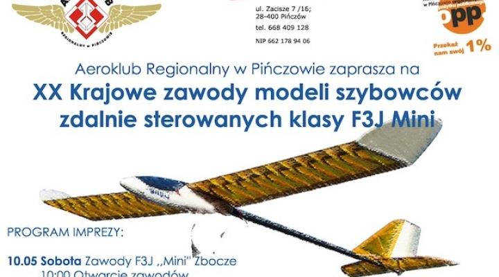 XX Krajowe zawody modeli szybowców zdalnie sterowanych klasy F3J ,,MINI'' 