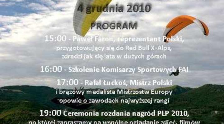 Zakończenie Polskiej Ligi Paralotniowej 2010
