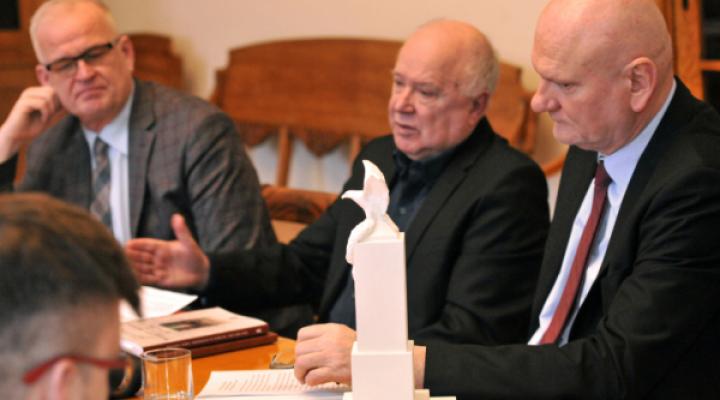 Konferencja prasowa dot. odbudowy Pomnika Wojsk Balonowych (fot. UM Toruń)