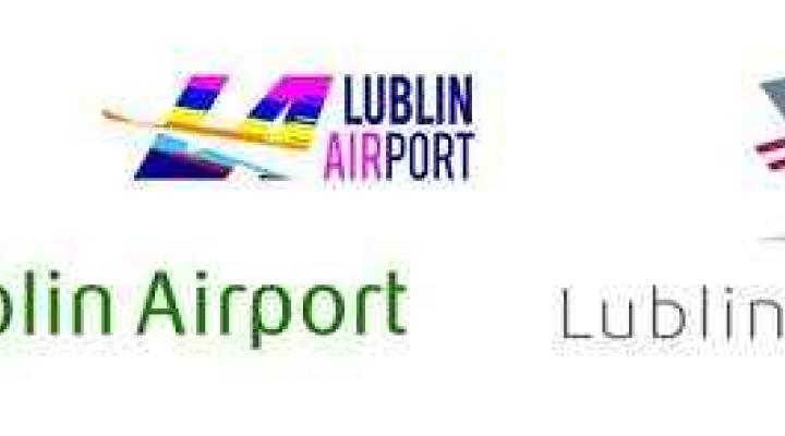 3 propozycje logotypu dla Portu Lotniczego Lublin
