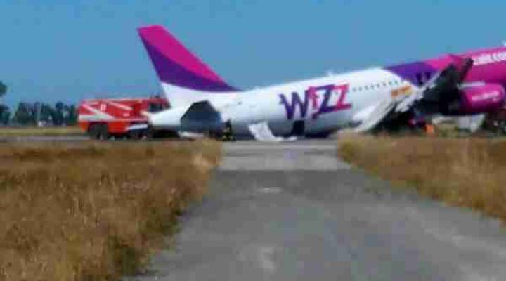 Wypadek A320 linii Wizzair, fot. www.aviation-safety.net