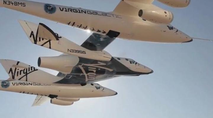 SpaceShipTwo - screen z filmowej dokumentacji pierwszego załogowego lotu
