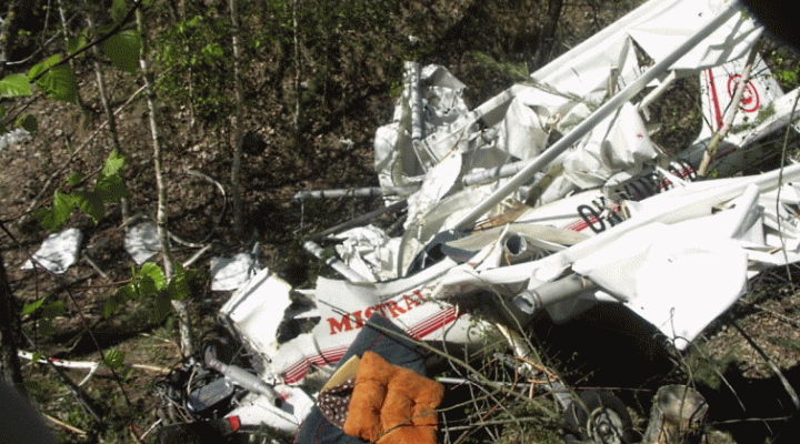 Tragiczny wypadek samolotu ultralekkiego Mistral