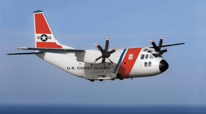 Samolot C27J należący do US Coast Guard