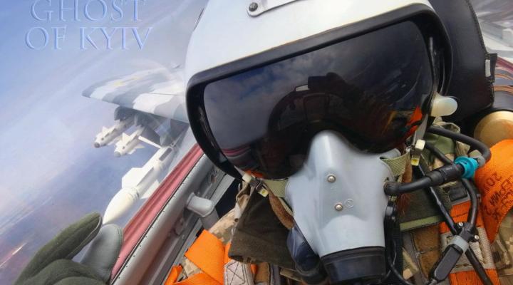Duch Kijowa w samolocie (fot. Ministerstwo Obrony Ukrainy)