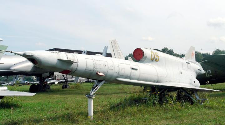 Tu-141 "Striż" - bezzałogowy samolot rozpoznawczy w Centralnym Muzeum Sił Powietrznych Monino (Moskwa) (fot. Bernhard Gröhl/CC BY-SA 3.0/Wikimedia Commons)