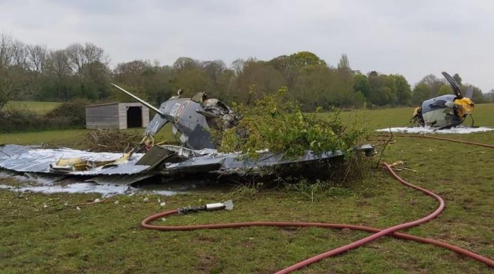 Wypadek zabytkowego Hawker Sea Fury, fot. Defence Accident Investigation Branch