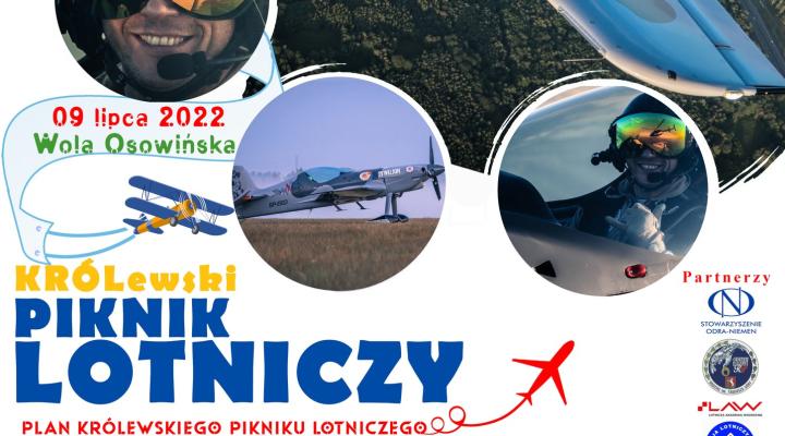 KRÓLewski Piknik Lotniczy - plakat (fot. Gmina Borki)