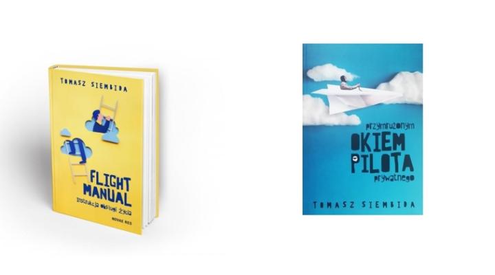 Książki „Przymrużonym okiem pilota prywatnego” oraz „Flight manual – instrukcja obsługi życia"