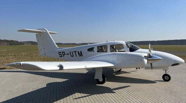 Piper PA-44 Seminole należący do Centrum Kształcenia Lotniczego Politechniki Poznańskiej (fot. Politechnika Poznańska)
