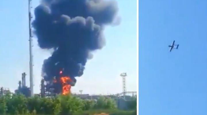 Ukraiński dron zaatakował rosyjską rafinerię