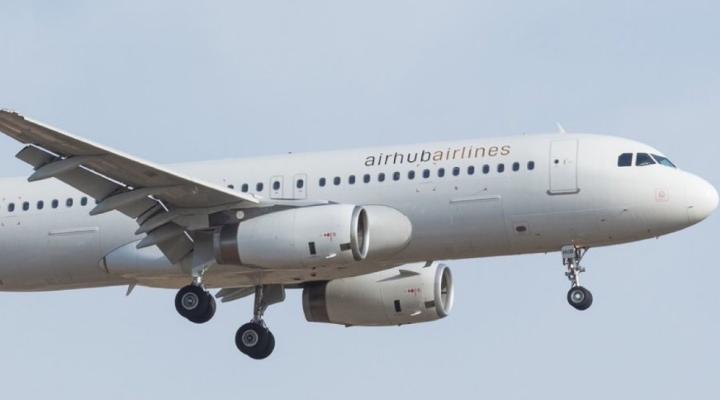 A320 należący do linii Airhub