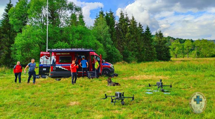 GOPR-owcy w Bieszczadach testowali drony ratownicze (fot. GOPR Bieszczady)