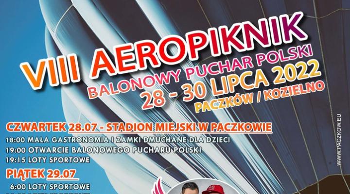 VIII AeroPiknik - Balonowy Puchar Polski - plakat (fot. paczkow.pl)