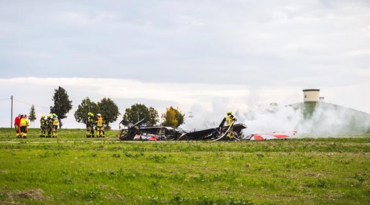 Miejsce katastrofy dwóch samolotów Zlin 526AFS w Niemczech